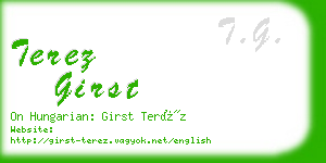 terez girst business card